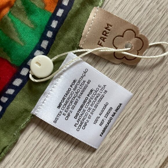 Farm Rio Beaded Fringe Banana Sarong Wrap Scarf Boho Beach - Picture 2 of 8